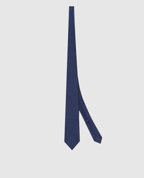 Brunello Cucinelli Синя краватка із шовку MX8760018