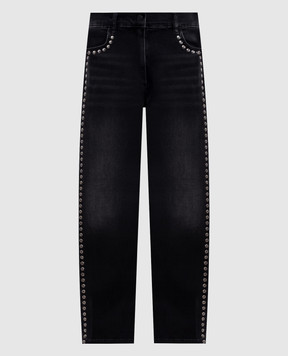 Twinset Черные джинсы с аппликацией 261AP2262