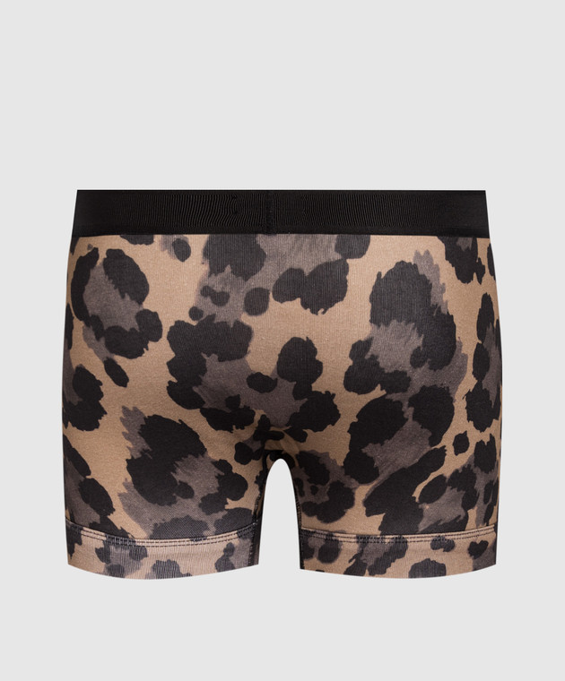 Tom Ford Коричневые трусы-боксеры в леопардовый принт T4LC31110 изображение 2