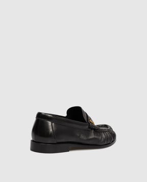 Saint Laurent Чорні шкіряні глянцеві лофери 766876AA00K
