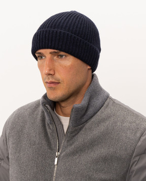 Doriani Cashmere Синяя шапка из кашемира 142B10