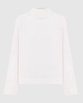 Allude Светр з кашеміру кольору айворі з розрізами 26511185