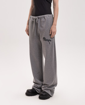 Maison Margiela MM6 Серые спортивные брюки с принтом S62KB0273S25337