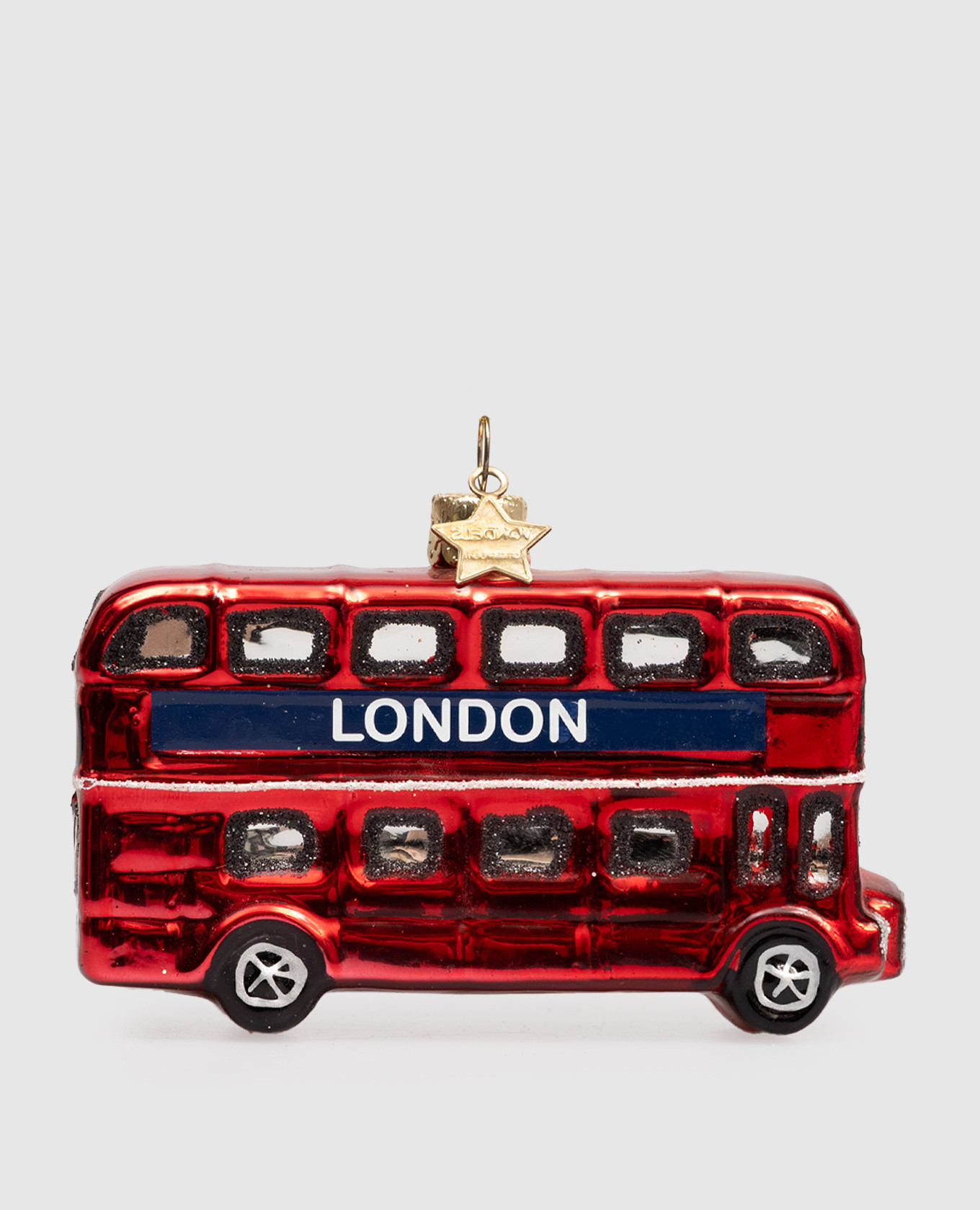 

Елочная игрушка London Bus, Красный, Елочные украшения