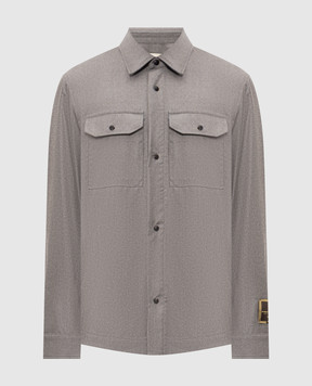 Cashmere&Whiskey Сіра сорочка з вовни та кашеміру 07687R0776