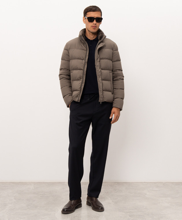 Canali Синє поло з вовни MK02481C0017 зображення 2