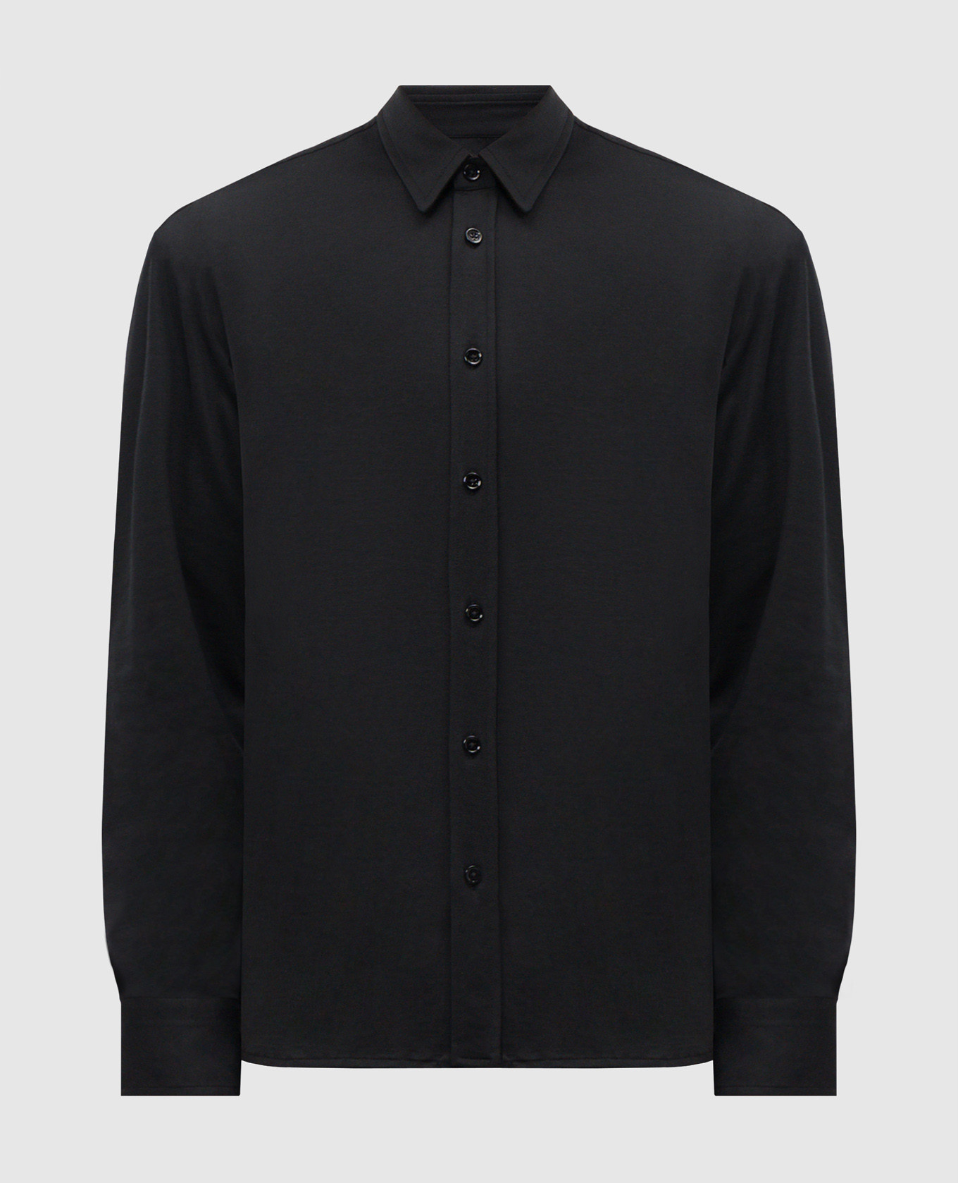 

Черная рубашка с шелком, Черный, Рубашки