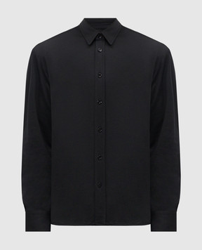 Tom Ford Чорна сорочка із шовком JBL014JMS026