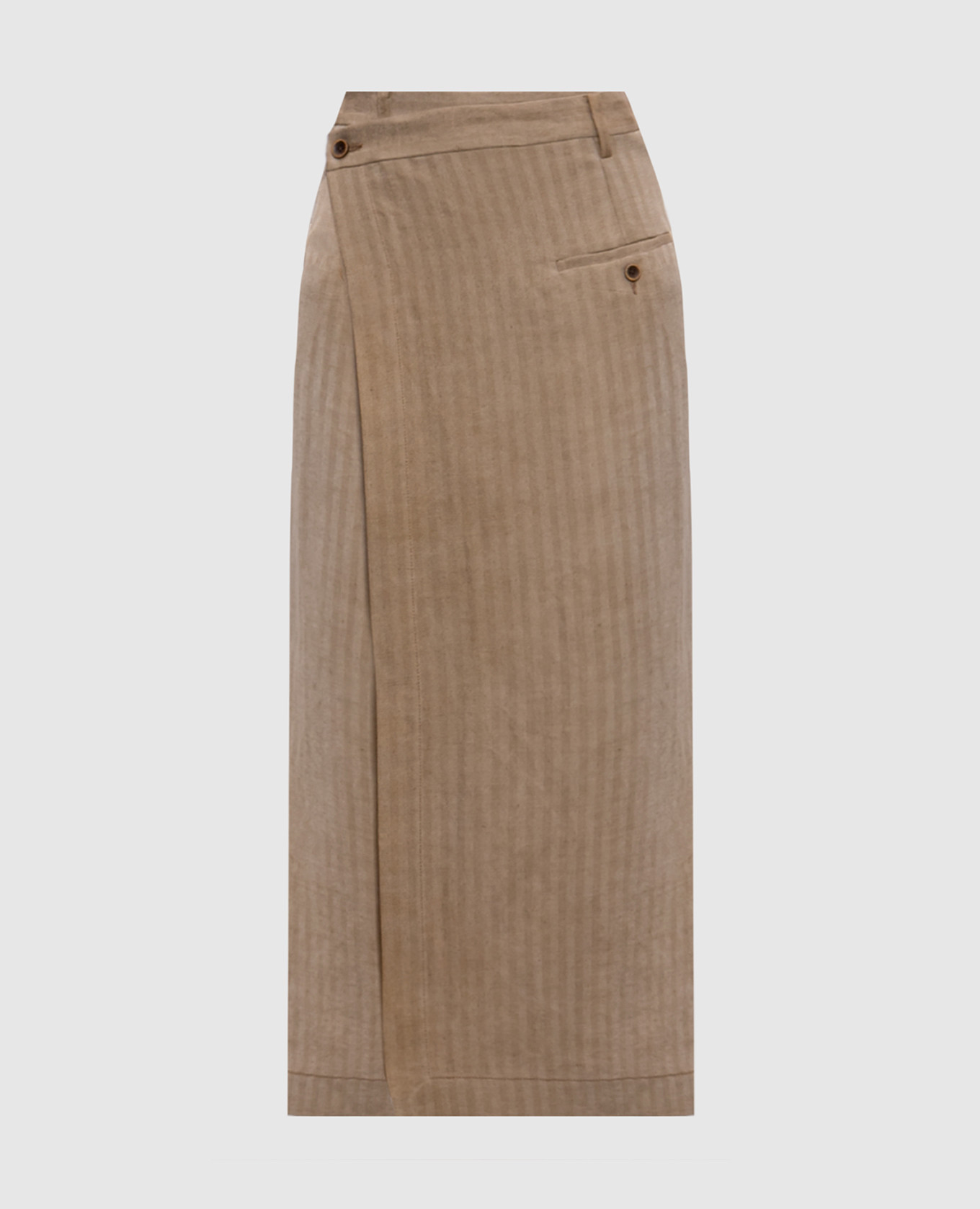Бежева спідниця Grace з льоном