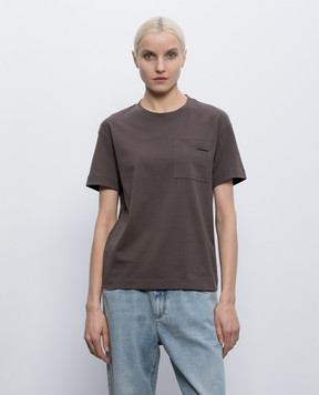 Brunello Cucinelli Коричнева футболка M0T81EC710