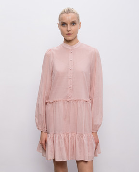 Twinset Рожева сукня з металевим логотипом 261TF2050