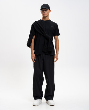 Off-White Чорна футболка 44MAA027C9J01C