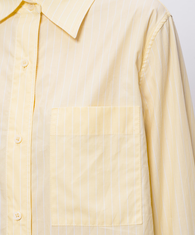 Simkhai Желтая рубашка Loen в полоску 2262240CO изображение 5