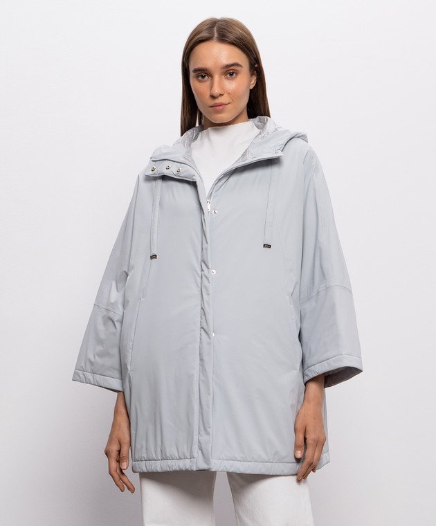 Herno Голубая куртка с капюшоном с логотипом GC00081DR12387SZ изображение 3