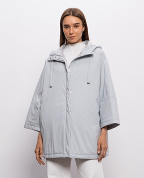 Herno Голубая куртка с капюшоном с логотипом GC00081DR12387SZ