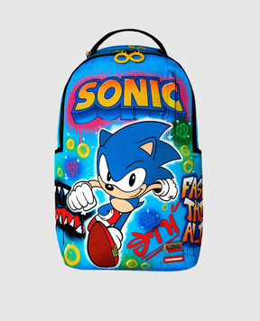 Sprayground Детский синий рюкзак SONIC ON THE RUN 91 910B9138NSZ