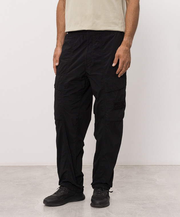 Stone Island Чорні карго з патчем логотипа L2S153100026S00F6 зображення 3