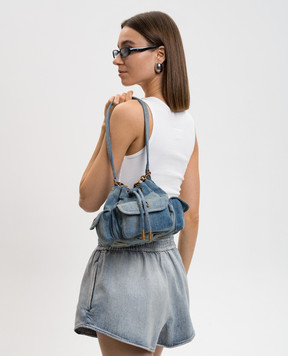 Off-White Синяя сумка-кисет Dumbo OWMY002F25DEN001