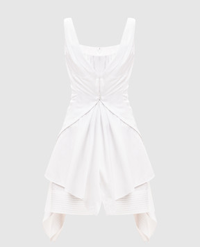 Alexander McQueen Біла сукня асиметричного крою 868507QAACZ