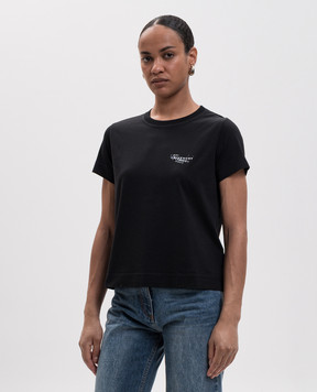 Givenchy Черная футболка с принтом Stamp BW70FJP7A7