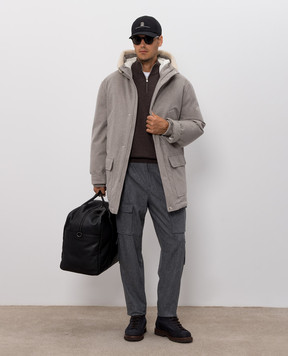Brunello Cucinelli Коричневий джемпер з кашеміру M2200124