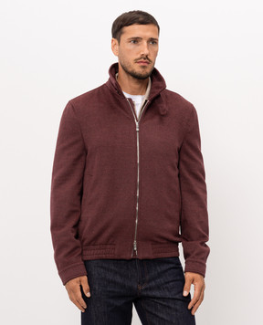 Brunello Cucinelli Бордова куртка з вовни MV4676379