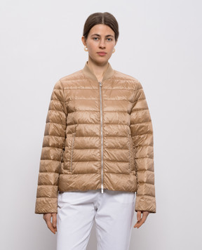 Peserico Коричнева пухова куртка з ланцюжком A241132200G