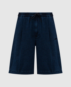 Juun.j Сині шорти з вишивкою логотипа JC6425PD2R