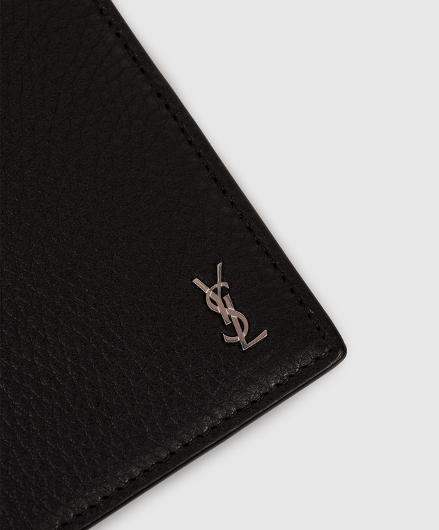 Saint Laurent Черный кожаный портмоне 847954AAELP изображение 4