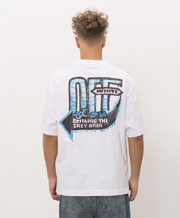 Off-White Біла футболка з принтом логотипа ADV 44MAA120F26J00C зображення 4