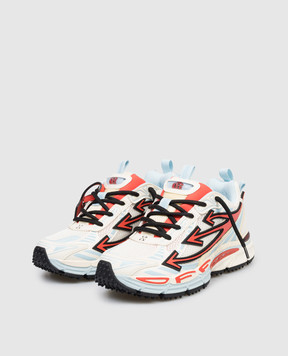 Off-White Комбинированные кроссовки OW Be Right Back с логотипом OWIA289S26FAB005