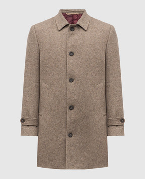 Florentino Коричневое пальто с шерстью 225961520310