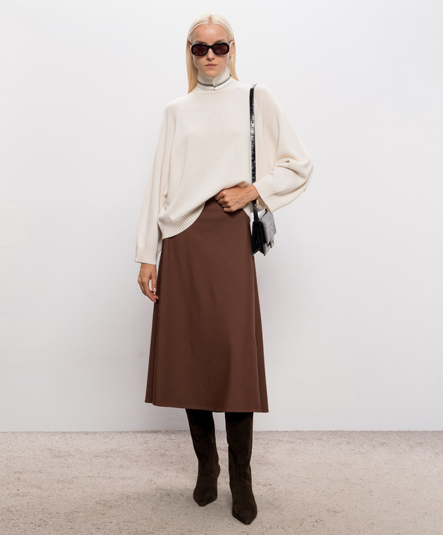 Brunello Cucinelli Свитер цвета айвори из кашемира M12747004 изображение 2