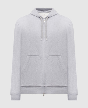 Brunello Cucinelli Меланжевая спортивная куртка серого цвета MW8639069G