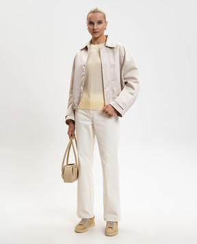 Max & Co Жовтий джемпер BERLINA з вовни з логотипом MCOBERLINA