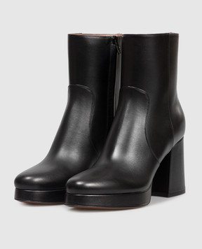 Valentino Чорні шкіряні ботильйони Fawcette 7W0S0NF1DSH
