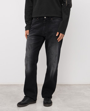 Maison Margiela MM6 Чорні джинси з вінтажним ефектом SH0LA0035M30064