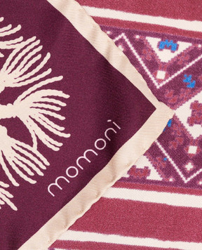 Momoni Бордова хустка Nipponia із шовку MOSC001102MO