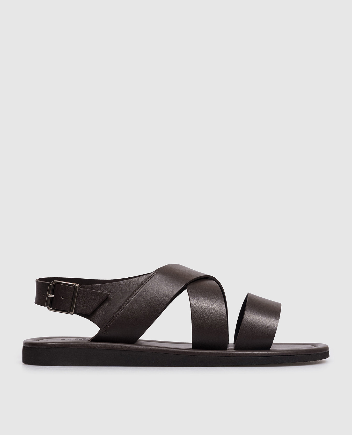 

Коричневые кожаные сандалии, Коричневый, Сандалии