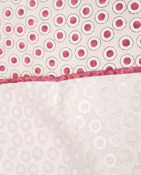 Brunello Cucinelli Бежевый платок-паше в узор горох MX8720091