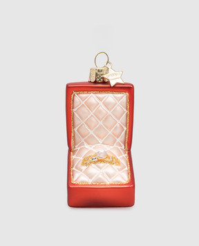 Vondels Червона ялинкова іграшка Wedding ring box 2227000090031