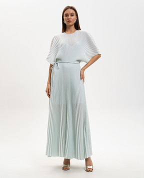 Twinset Зелена сукня максі з логотипом 261TP2562