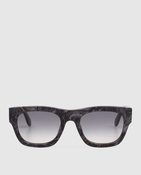 Palm Angels Черные очки Clifton с фактурным логотипом PA1037110653