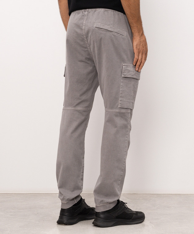 Stone Island Сірі джогери з патчем логотипа L2S153100033S00L1 зображення 4