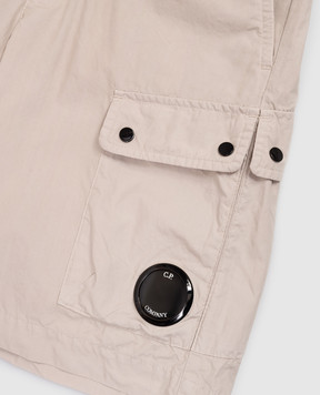 C.P. Company Дитячі сірі шорти з патчем логотипа CUQ00GLLC051014