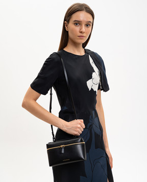 Victoria Beckham Черная кожаная сумка кросс-боди Vanity B126AAC007158A