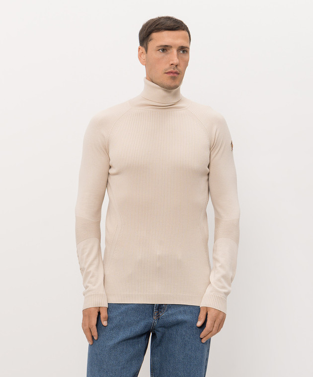 Moncler Grenoble Бежевий гольф з вовни L20979F00003M1122 зображення 3