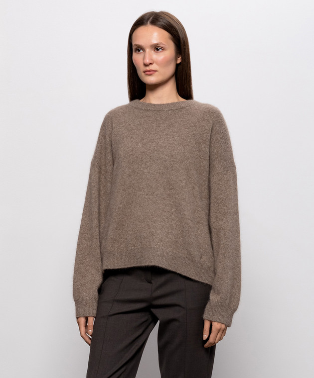 Loulou de Saison Коричневый свитер TRISTAN LOD из шерсти TRISTANLDS изображение 3
