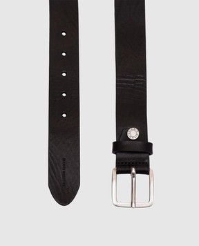 Gianni Chiarini Черный кожаный пояс Vint CNK00314VINT
