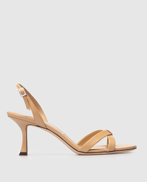 Jimmy Choo Бежеві шкіряні босоніжки ELSY ELSY70NAP